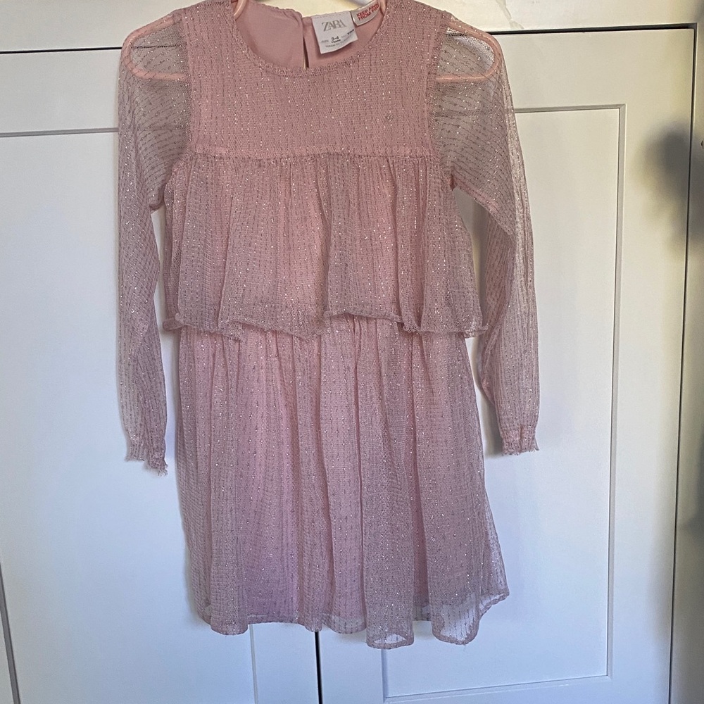Zara Sparkling Pink Kids Dress